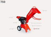 Chipeadora GTM modelo 750  motor Loncin