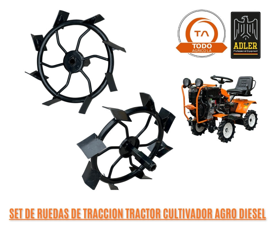 Pack Basico Tractor Cultivador Agro Diesel 10 HP Adler  ADL-T02