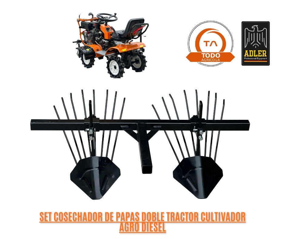 Pack Full Tractor Cultivador Agro Diesel 10 HP Adler  ADL-T02
