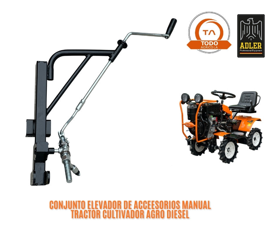 Pack Full Tractor Cultivador Agro Diesel 10 HP Adler  ADL-T02