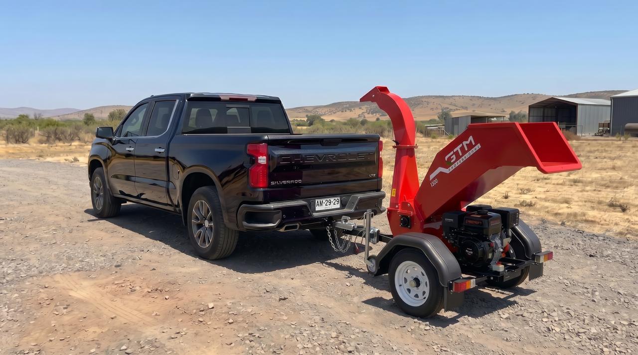 Chipeadora GTM 1300 Trailer motor LONCIN