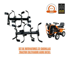 Pack Basico Tractor Cultivador Agro Diesel 10 HP Adler  ADL-T02