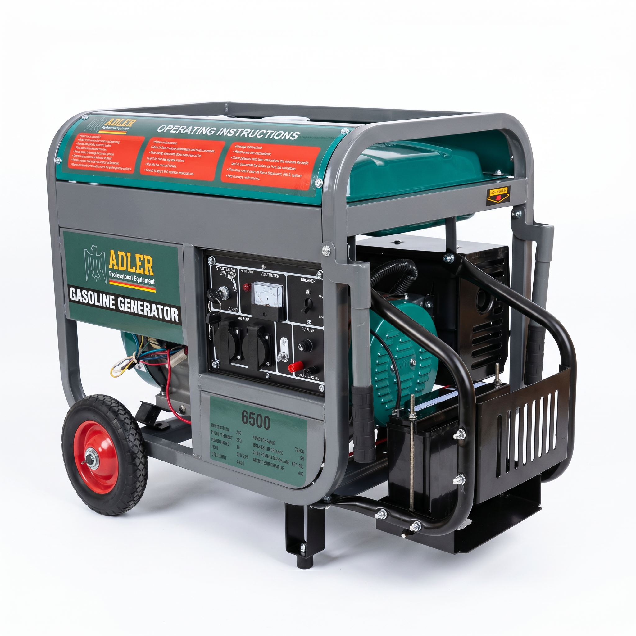 Generador Eléctrico ADLER WX6500 | Partida Eléctrica | AVR | 220V