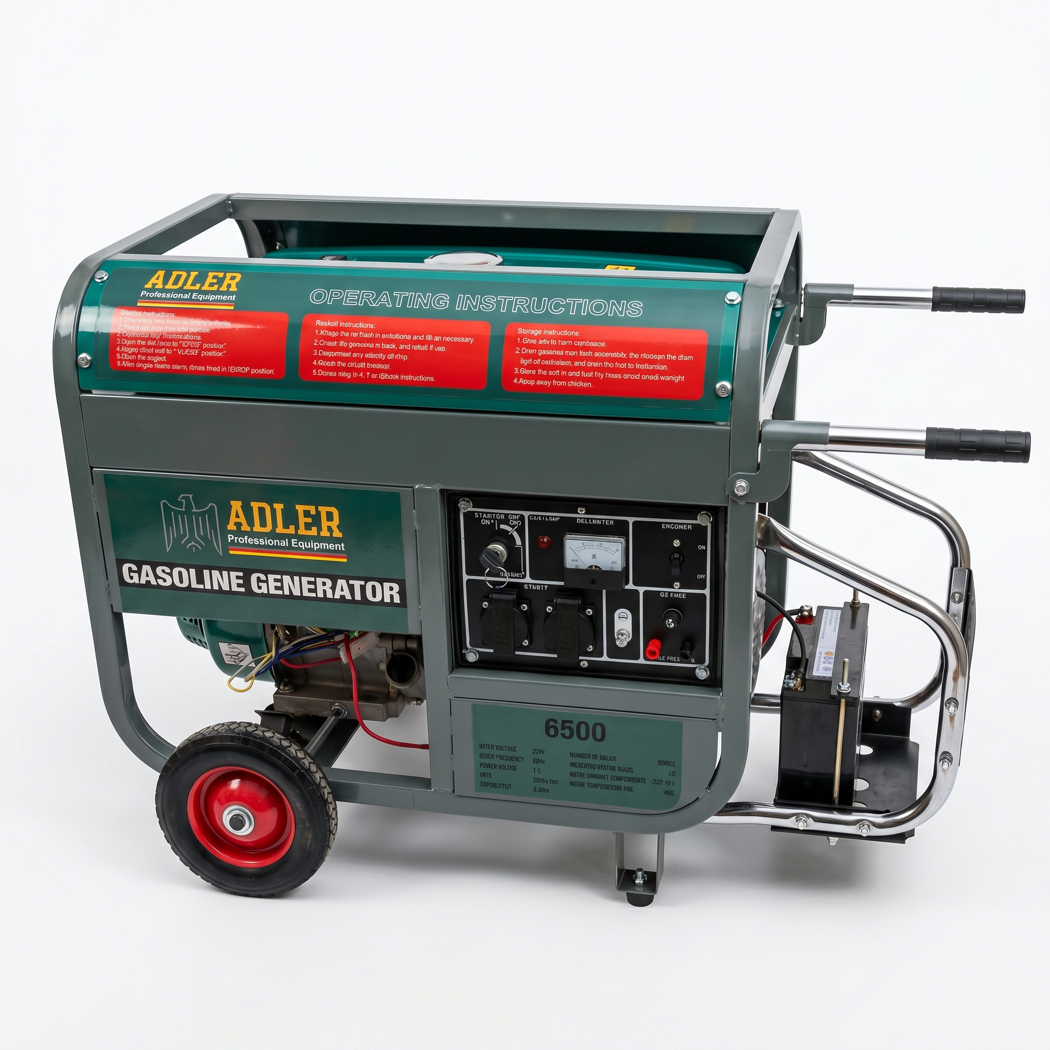 Generador Eléctrico ADLER WX6500 | Partida Eléctrica | AVR | 220V