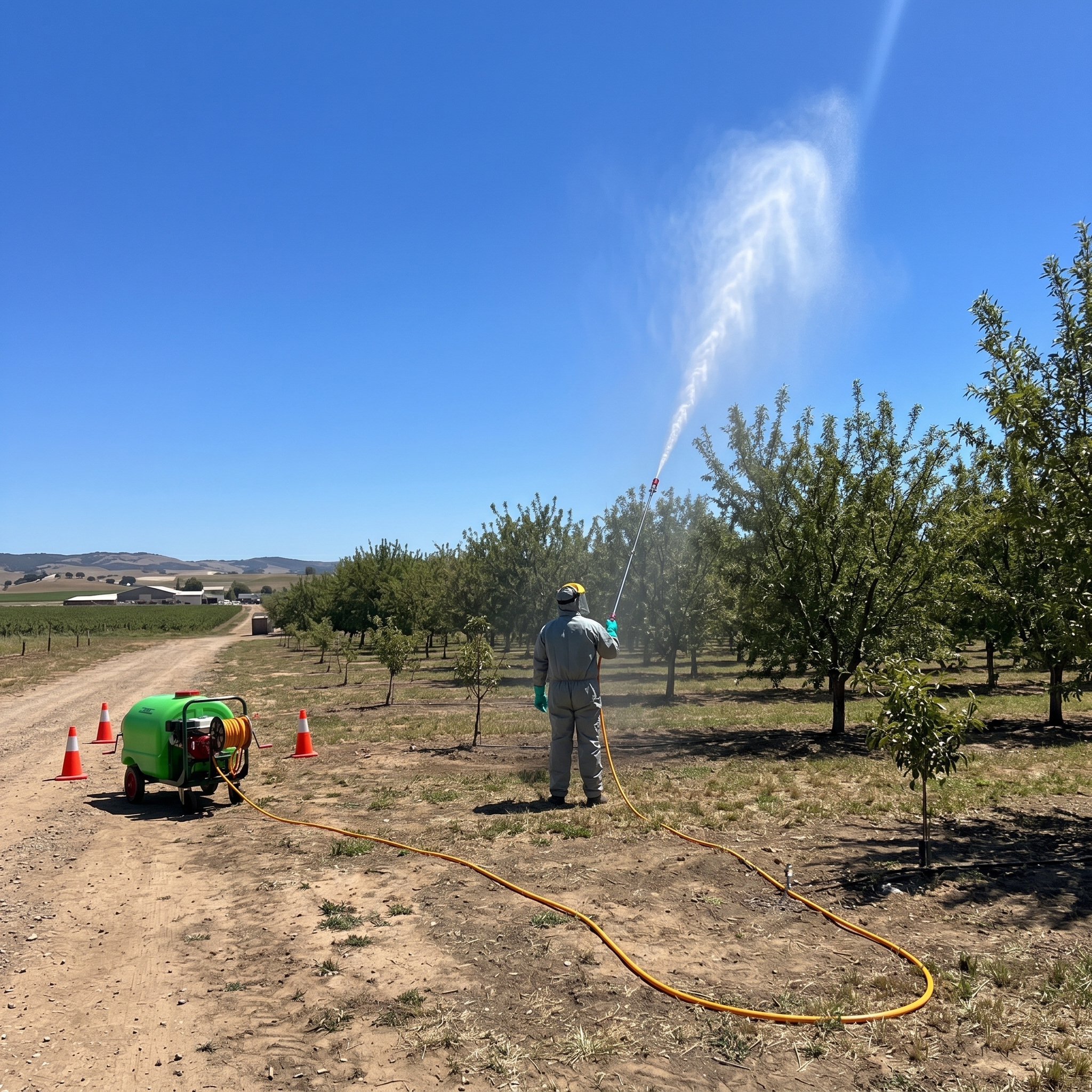 Fumigadora bomba Alta Presión Carretilla Con Ruedas 7 Hp Estanque 300 Litros - ADLER