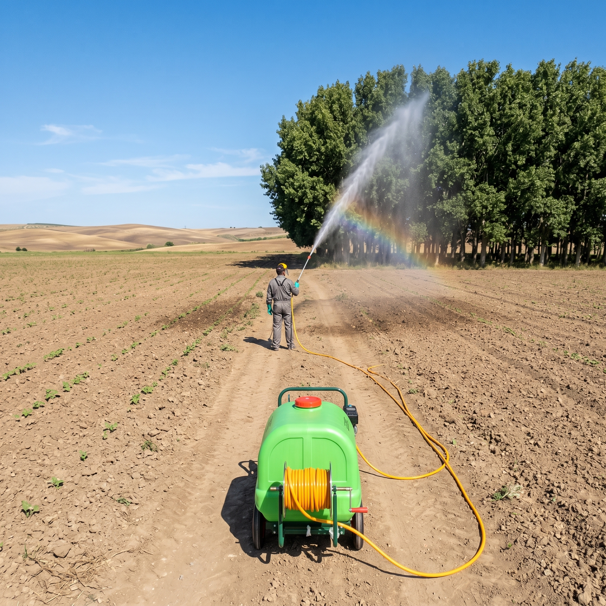 Fumigadora bomba Alta Presión Carretilla Con Ruedas 7 Hp Estanque 300 Litros - ADLER