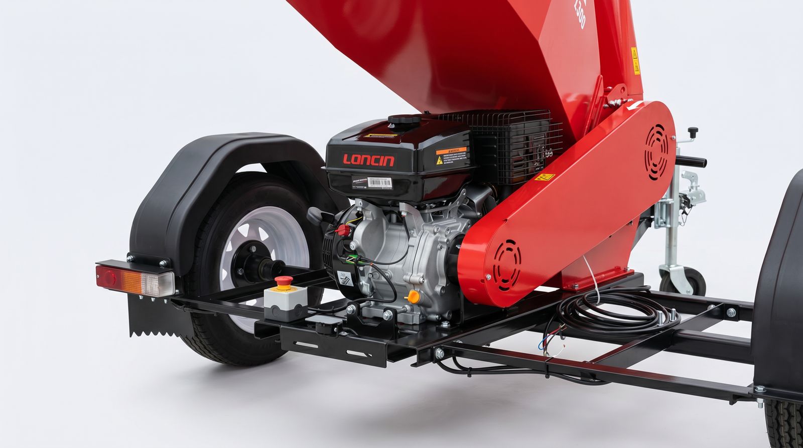Chipeadora GTM 1300 Trailer motor LONCIN