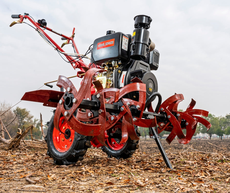 KIT 6 en 1 Motocultivador Profesional Diesel ADLER 10 Hp
