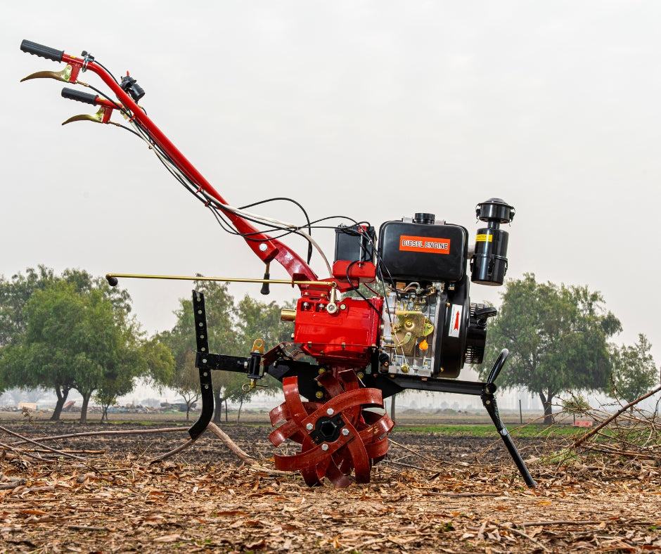 KIT 6 en 1 Motocultivador Profesional Diesel ADLER 10 Hp