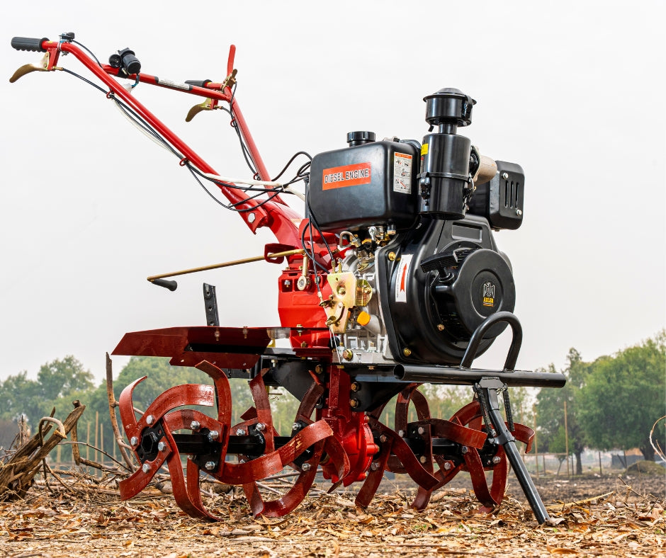 KIT 6 en 1 Motocultivador Profesional Diesel ADLER 10 Hp
