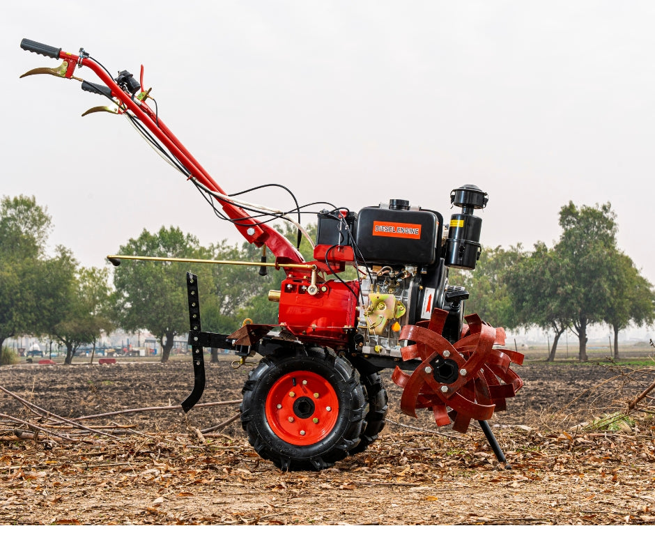 KIT 6 en 1 Motocultivador Profesional Diesel ADLER 10 Hp