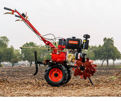 KIT 6 en 1 Motocultivador Profesional Diesel ADLER 10 Hp